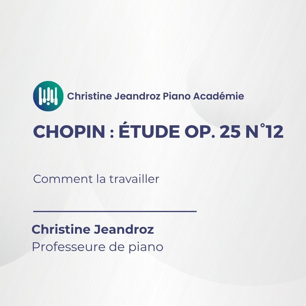 Chopin Étude opus 25 n°12